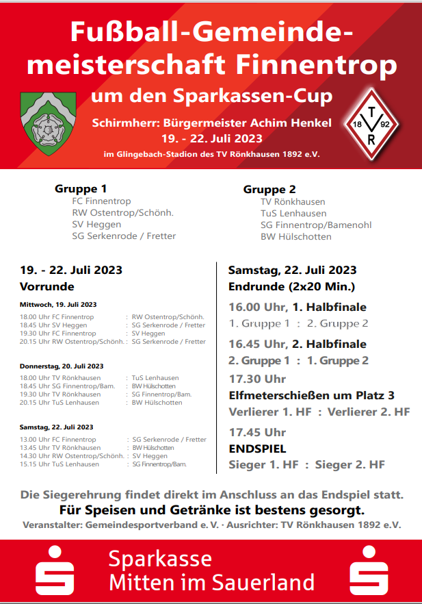 Plakat Gemeindemeisterschaft
