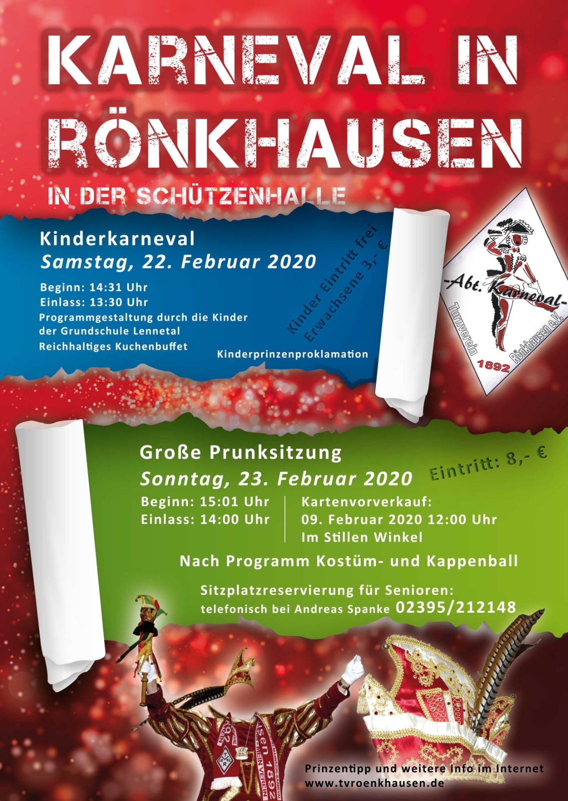20 prunksitzung plakat