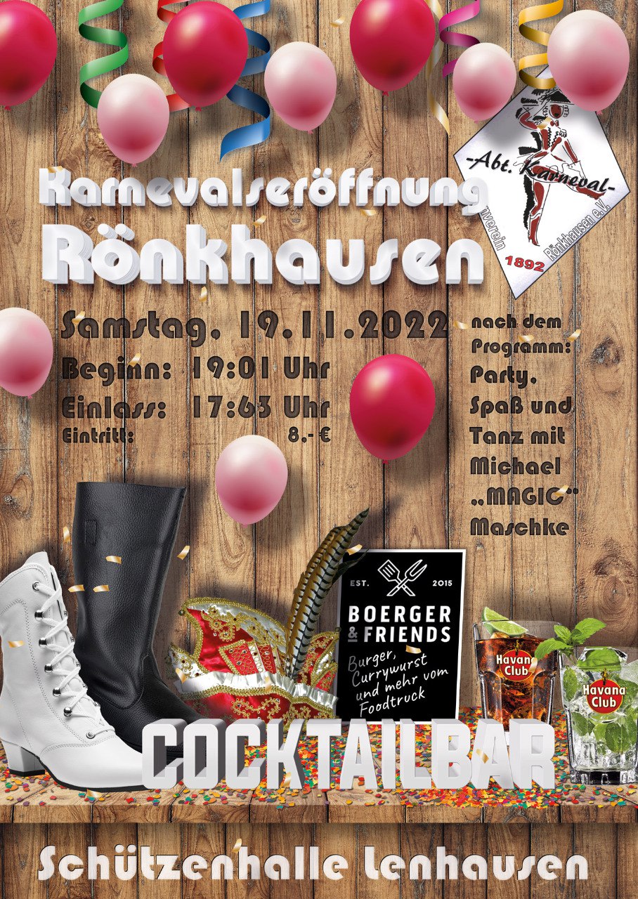 22 Karneval Eroeffnung Plakat