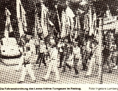 Bild vom Festzug des Landesturnfestes 1985 in Detmold