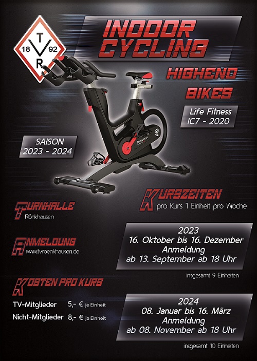 Plakat Indoorcycling 2023 2024